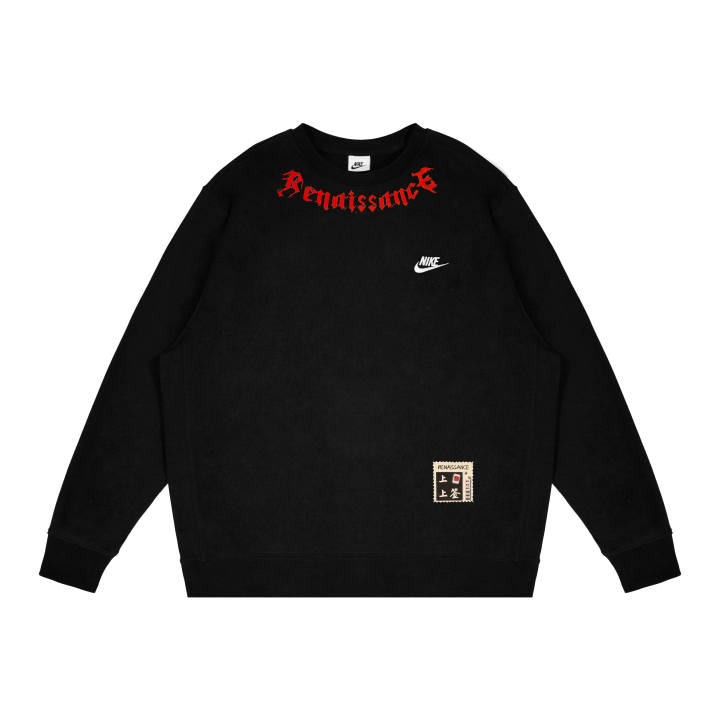 Nike Nike Sweatshirts Unisex Black Crew Neck Moderate Regular