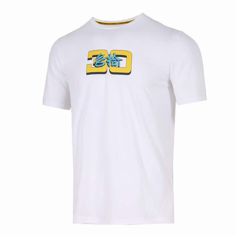Under Armour T Shirts Men's White Crew Neck Moderate