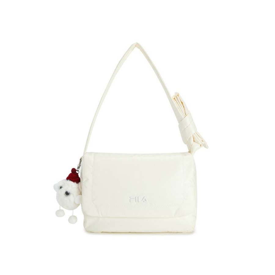FILA ORIGINALE Pu Crossbody Bags Regular Women's Sugar Sand White