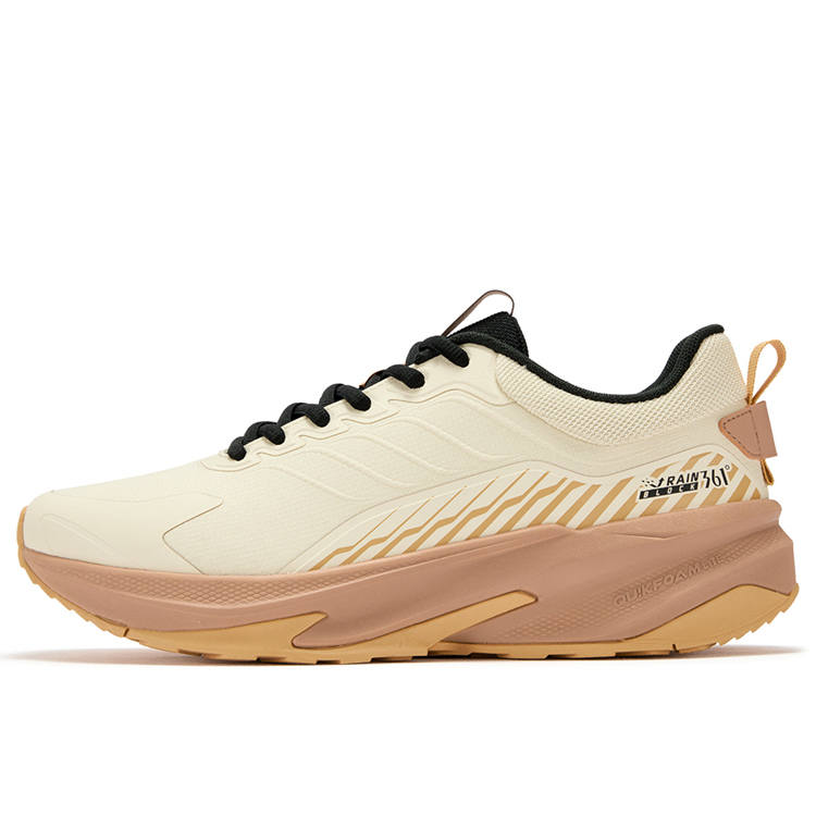 361° Yushan Rain Screen Cushioning Abrasion Resistant Breathable Low top Running Shoes Men's Clay