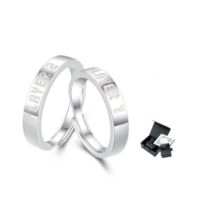FKFT Electroplated 18K Platinum Rings Unisex