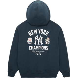 New Era X MLB Sweatshirts Unisex Navy Blue Hooded Non Detachable Moderate Regular