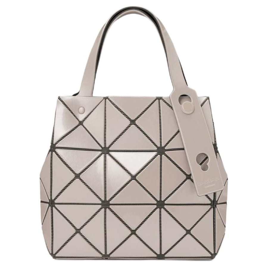 ISSEY MIYAKE CARAT Polyvinyl Chloride Handbag Mini Women's Beige