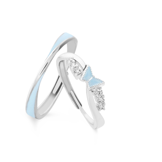 VIVIWELL 925 Silver Zircon Rings Unisex