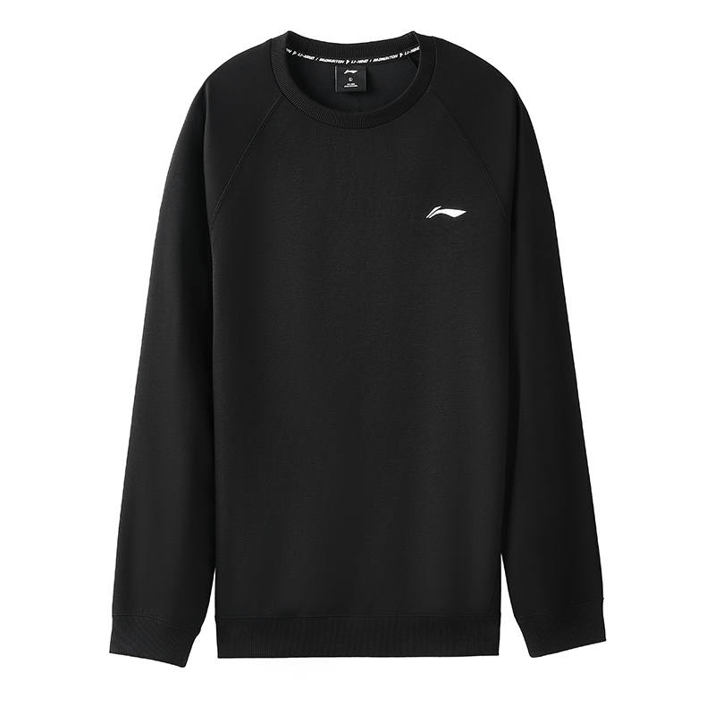 Li-Ning Li Ning Sweatshirts Unisex Black Crew Neck Moderate