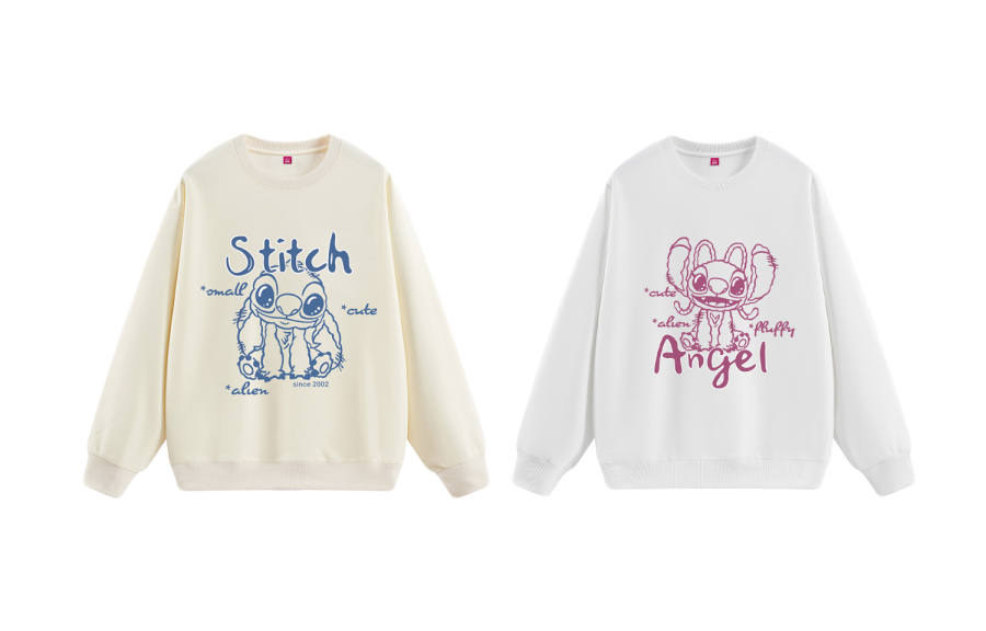 Disney Disney Couple Sets Unisex Crew Neck Moderate