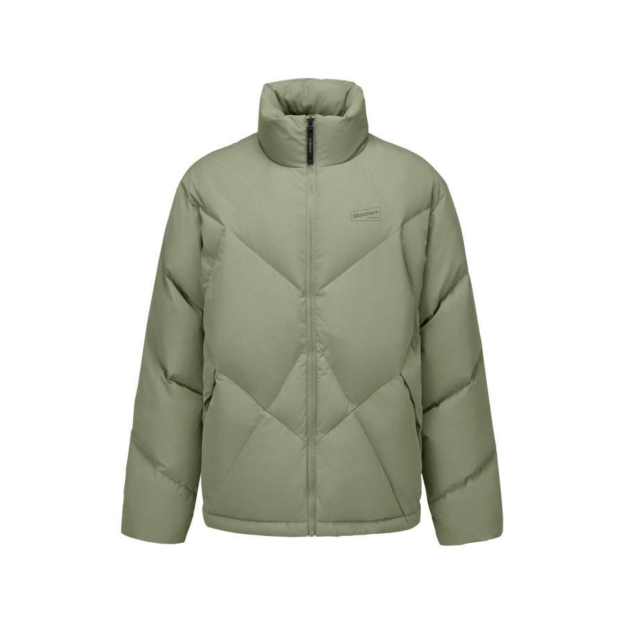 Skechers Down Jackets Unisex Vetiver/01DR Stand Collar Moderate