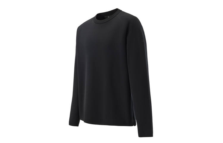 KOLON SPORT T Shirts Men's Black BK Crew Neck Moderate