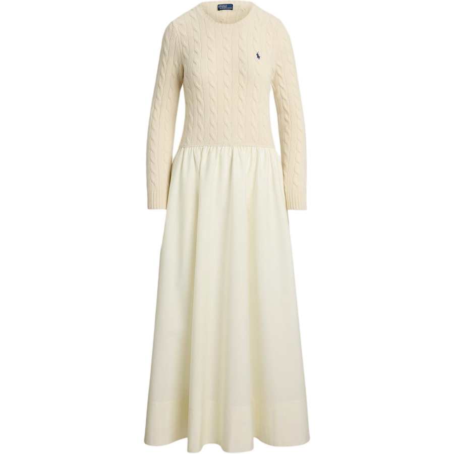 Polo Ralph Lauren cable-knit flared dress