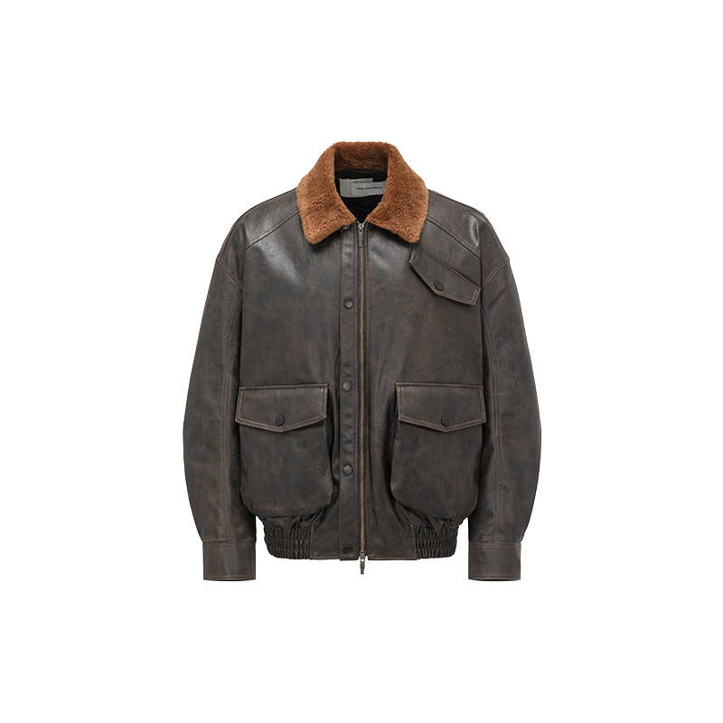 Feng Chen Wang Feng Chen Wang fur-collar pocketed jacket