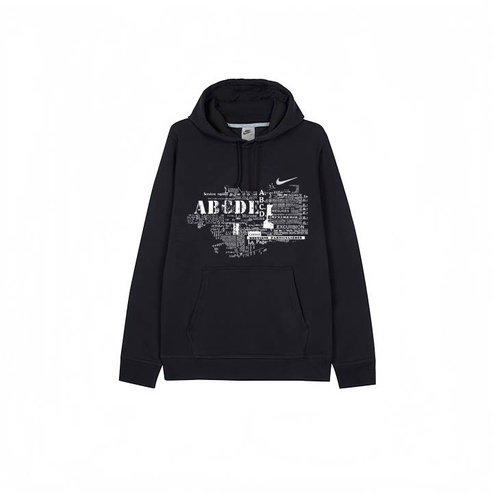 Nike Nike Sweatshirts Men's Black Hooded Moderate