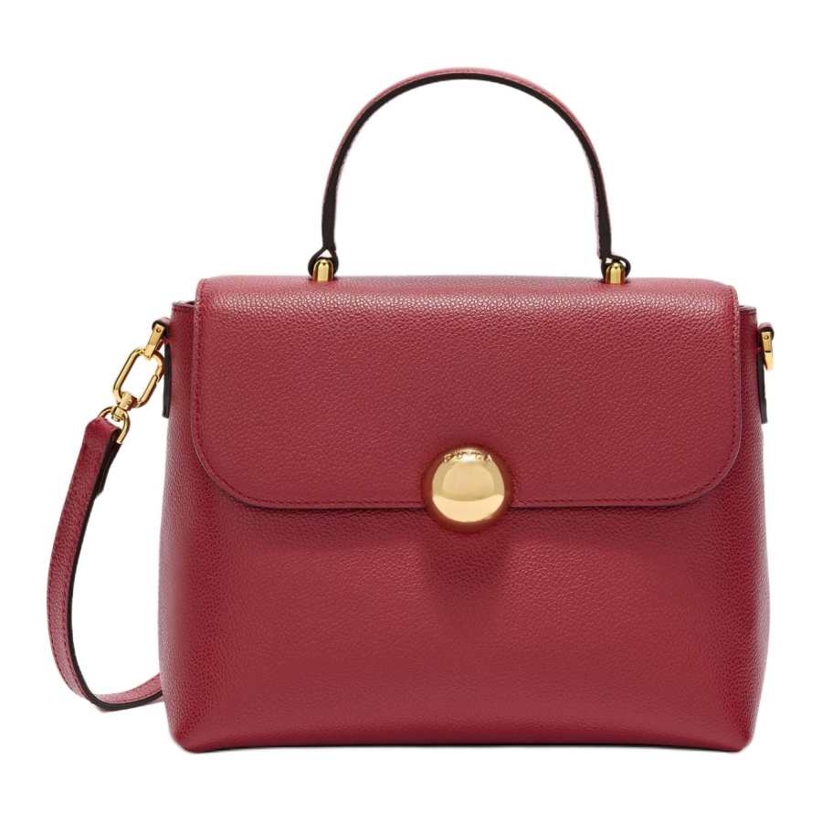 Furla Night Calfskin Handbag Small Women's Cherry Red