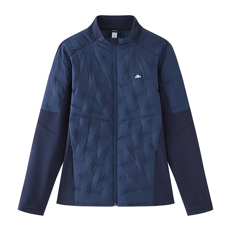 Ellesse Ellesse Down Jackets Unisex Navy Blue Stand Collar Thickened Down Jacket