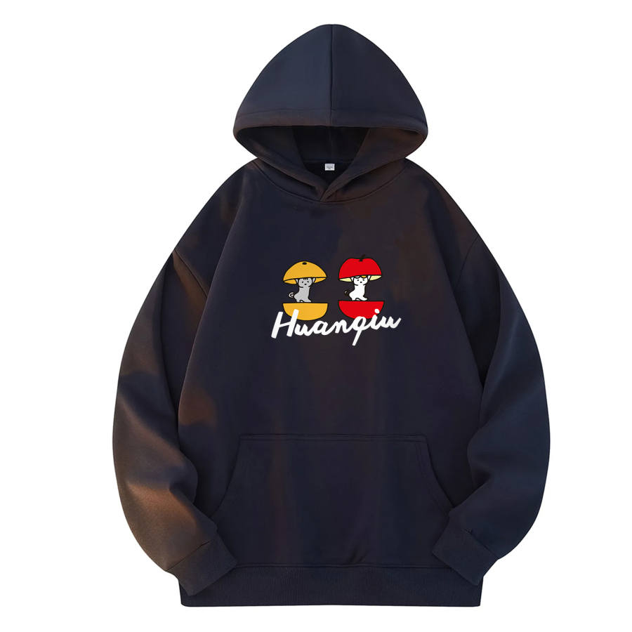 HUANQIU Sweatshirts Unisex Hooded Moderate Heavyweight