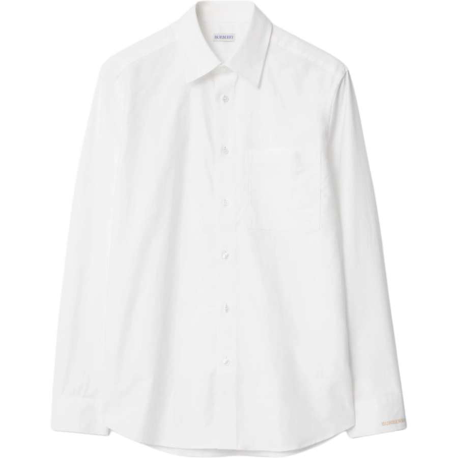 Burberry Shirts Men's White Moderate