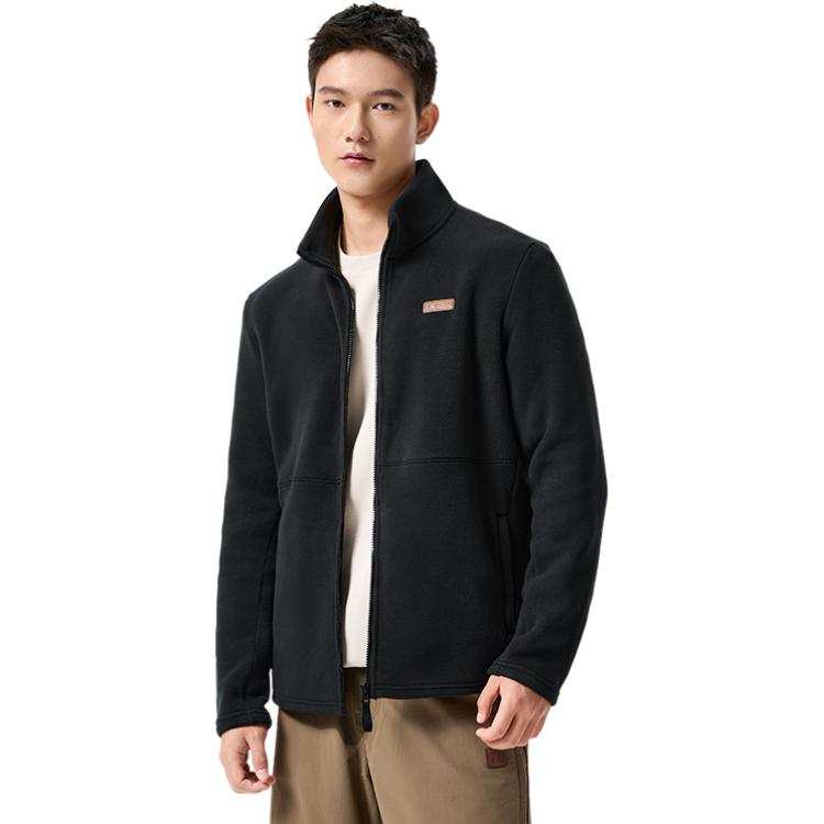 361° Velvet Jackets Unisex Black Stand Collar Moderate