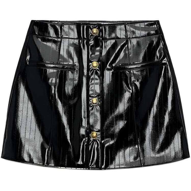 ZARA ZW Leather Short Skirts Women's