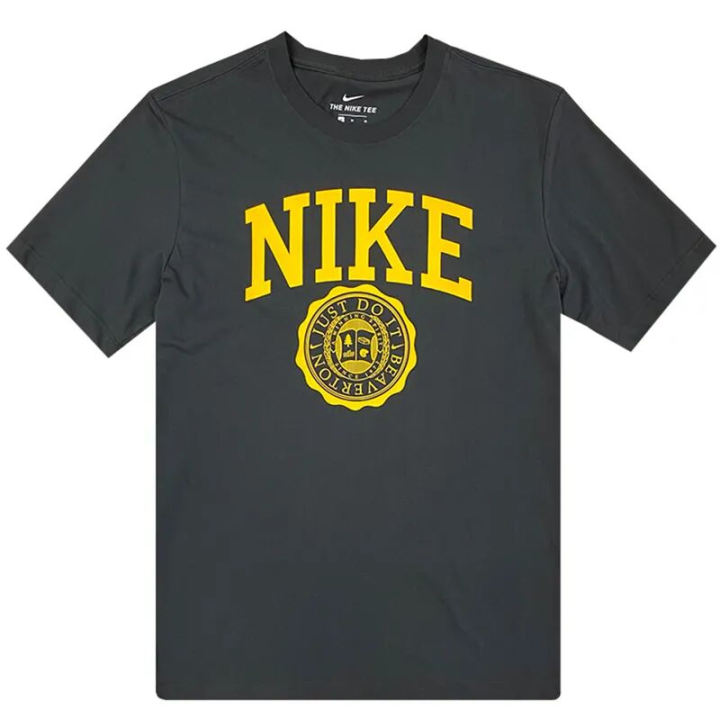 Nike Nike T Shirts Men's Black Gray Color Crew Neck Moderate