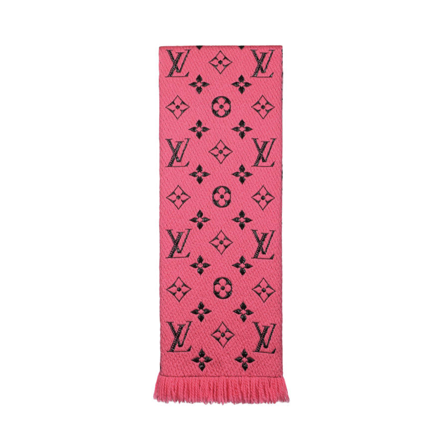 LOUIS VUITTON Knit Scarves Unisex Pop Red