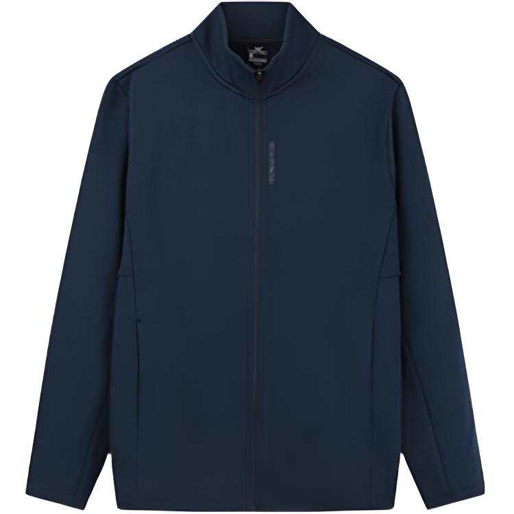 361° 361° Jackets Men's Deep Ink Blue Stand Collar Fleece Lined Other