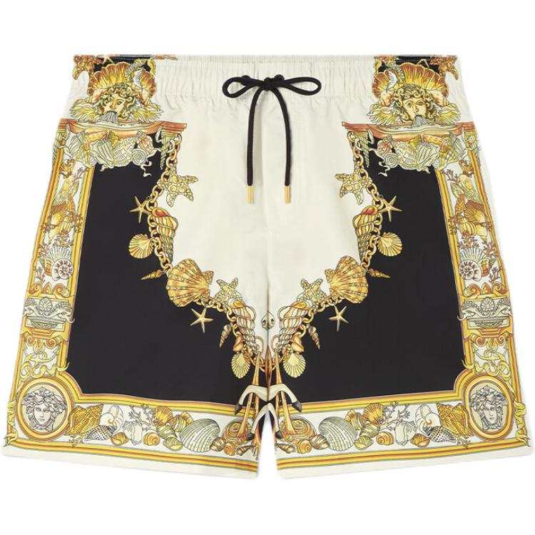 Versace Coral Theatre Printed Swim Shorts