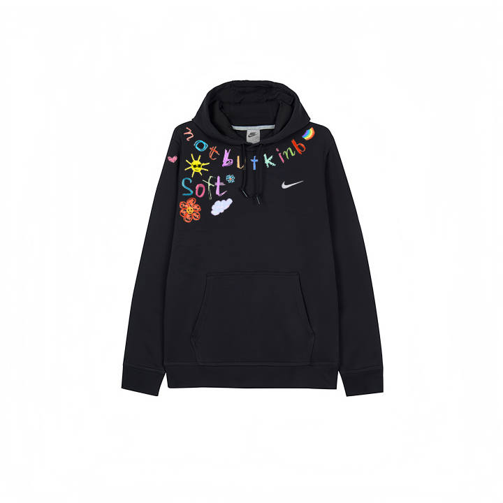 Nike Nike Sweatshirts Men's Black Hooded Thickened Other