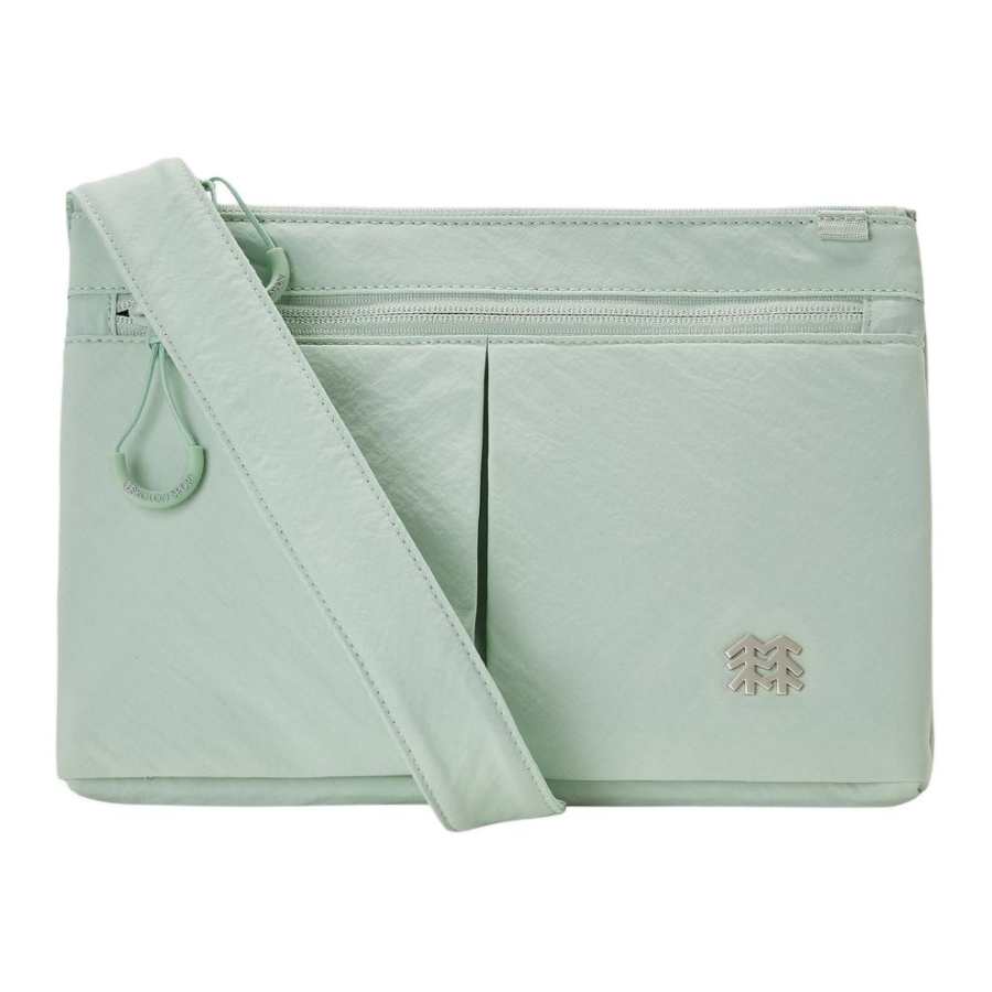 KOLON SPORT Zip Closure Fabric Crossbody Bags Regular Women's Mint Green