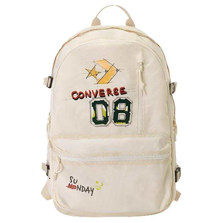 Converse Converse Straight Edge Polyester Backpack Unisex White