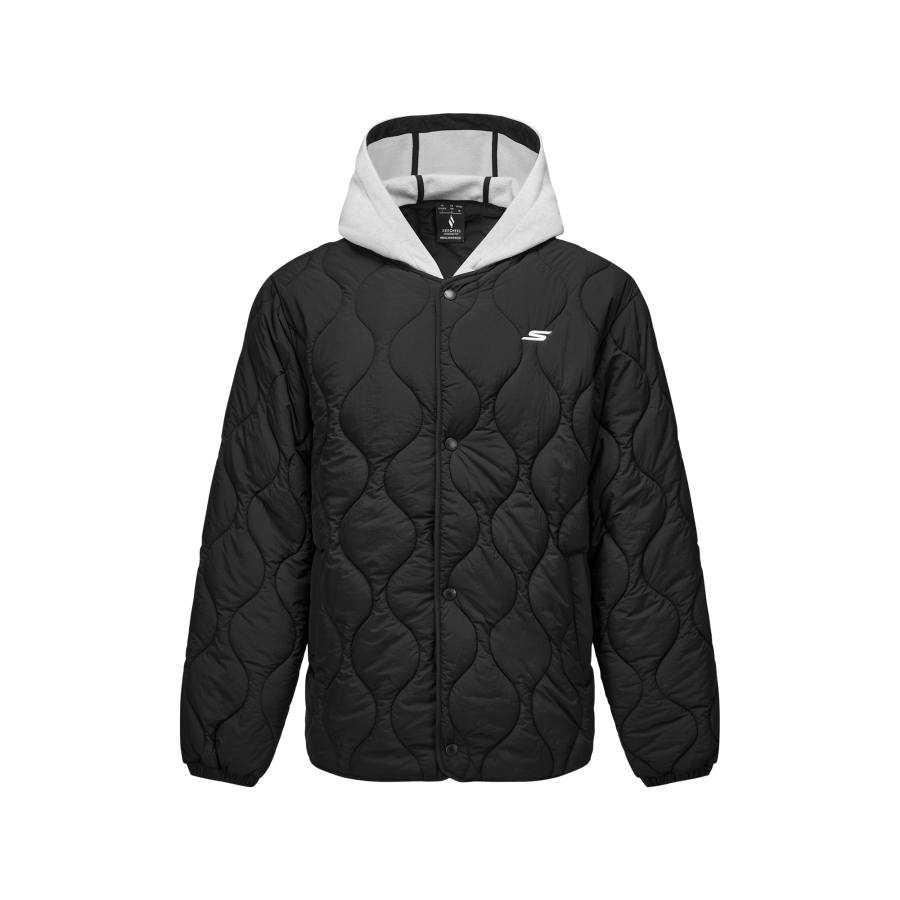 Skechers Puffer Jacket Unisex Carbon Black