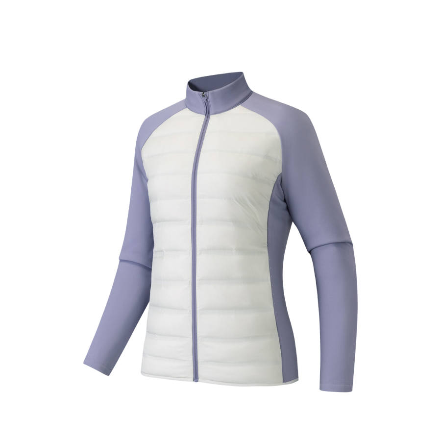 ANTA Down Jackets Women's Mist Purple/Cloud Rain Gray 3 Stand Collar