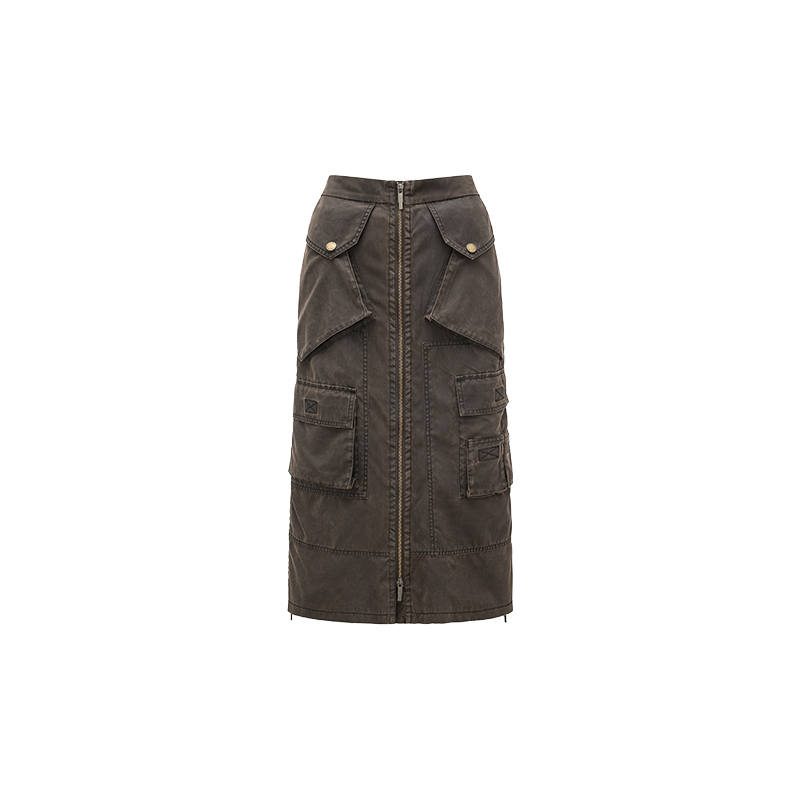 Feng Chen Wang Feng Chen Wang zip-fastening pocket skirt