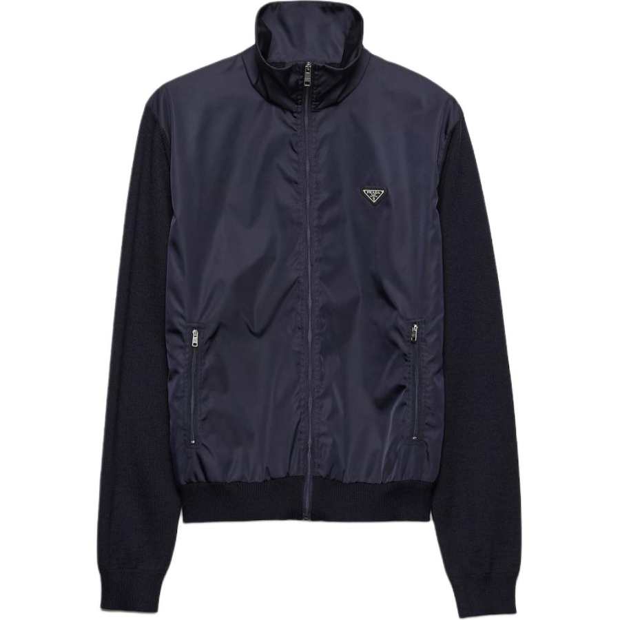 PRADA Prada superfine wool zipper cardigan
