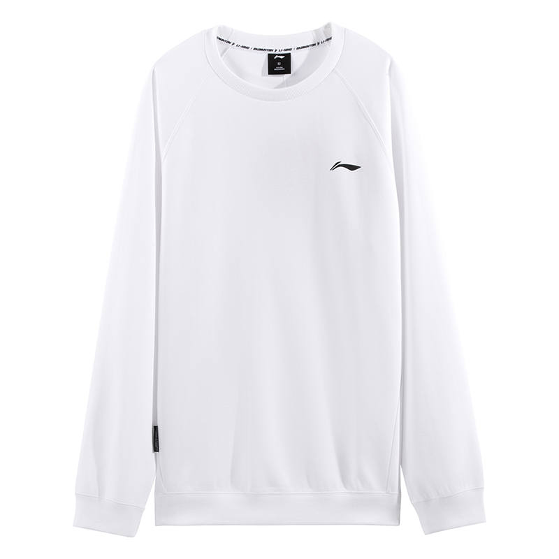 Li-Ning Li Ning Sweatshirts Unisex White Crew Neck Moderate