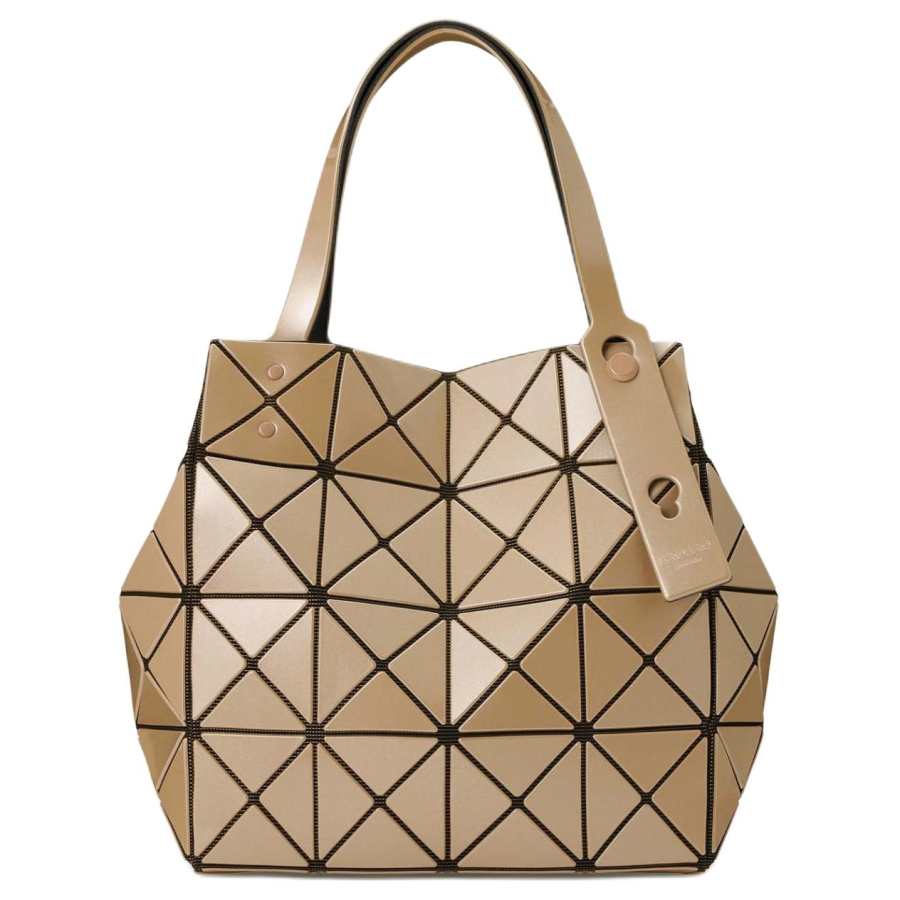 ISSEY MIYAKE CARAT Polyvinyl Chloride Handbag Regular Women's Beige Yellow