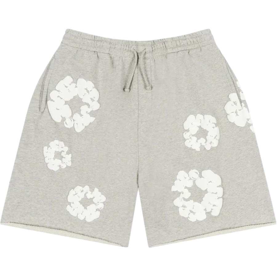 Denim Tears drawstring "Cotton Wreath" track shorts