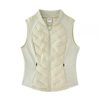 Ellesse Down Vests Women's Khaki Green Thickened