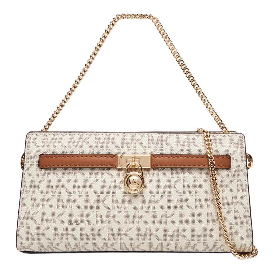 MICHAEL KORS Hamilton Coated Canvas Crossbody Bags Mini Women's Vanilla White