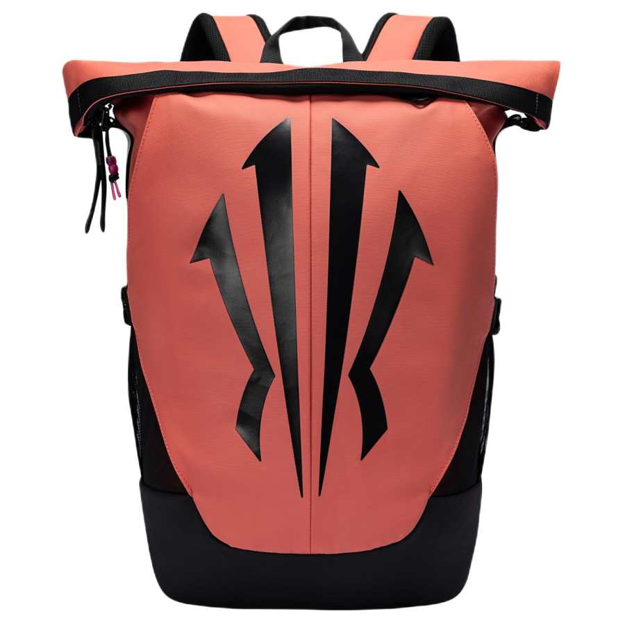 Anta Large Capacity Fashion Versatile Fabric Backpack Unisex Brick Red