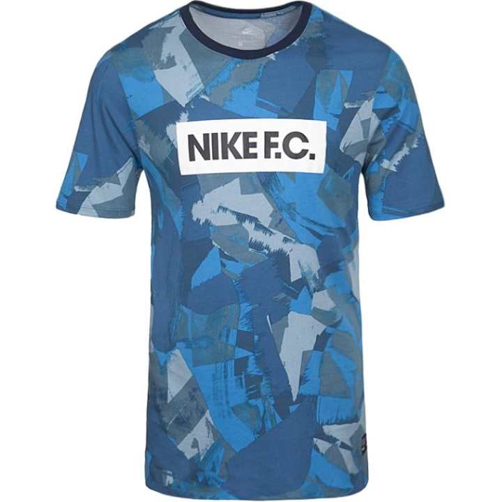 Nike Nike FC T Shirts Men's Blue Crew Neck Moderate