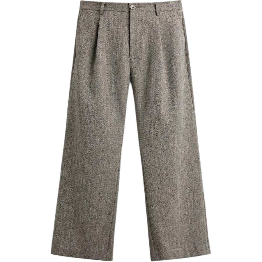ZARA Casual Pants Men's Beige Moderate Straight Fit Pants