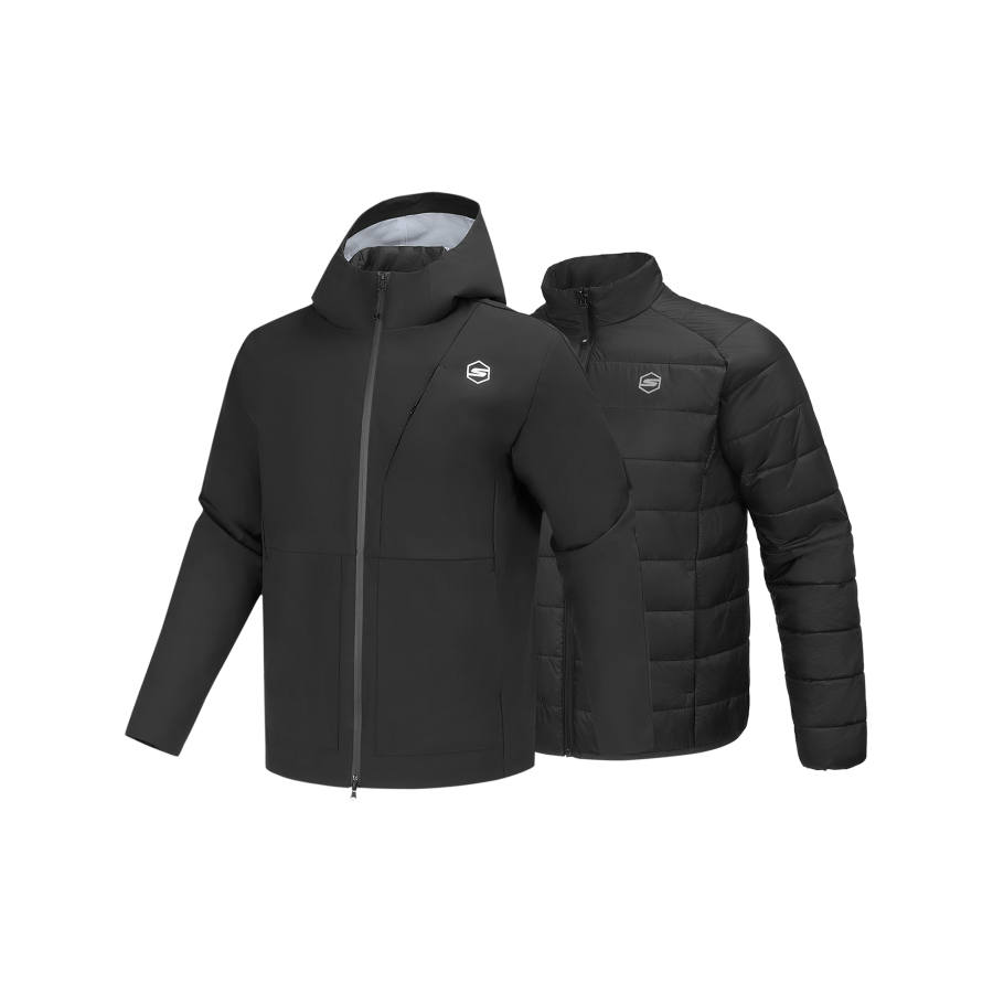 Skechers Comfortable Sports Collection Jackets & Coats Men's Carbon Black