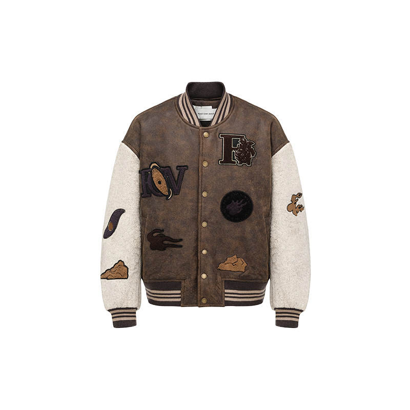 Feng Chen Wang Feng Chen Wang embroidered-patch bomber jacket