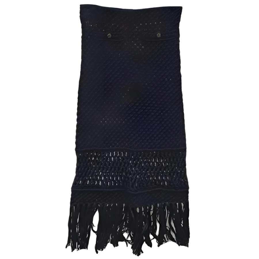 CHANEL 22C Early Spring Vacation Collection Casual Long Skirt Women's Black