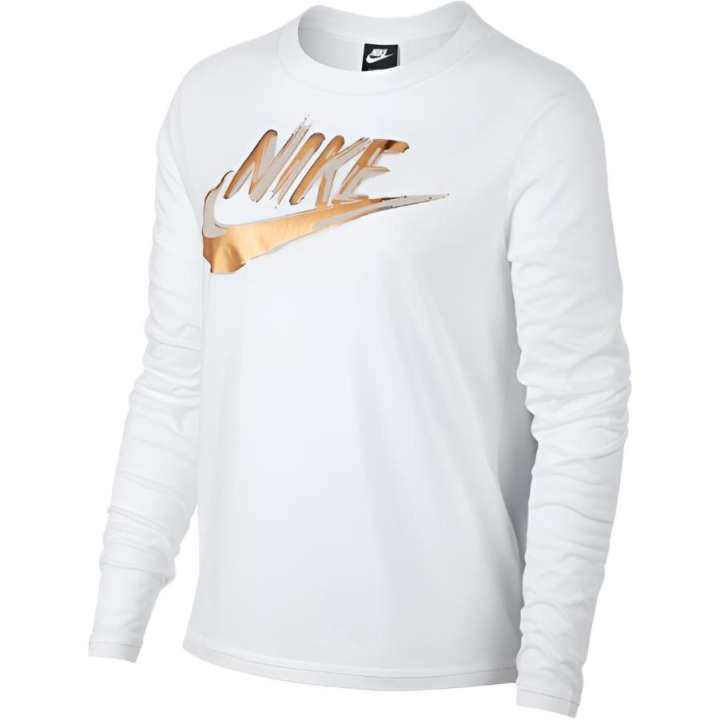 Nike Nike Drop Shoulder Sleeve T Shirt Women's White