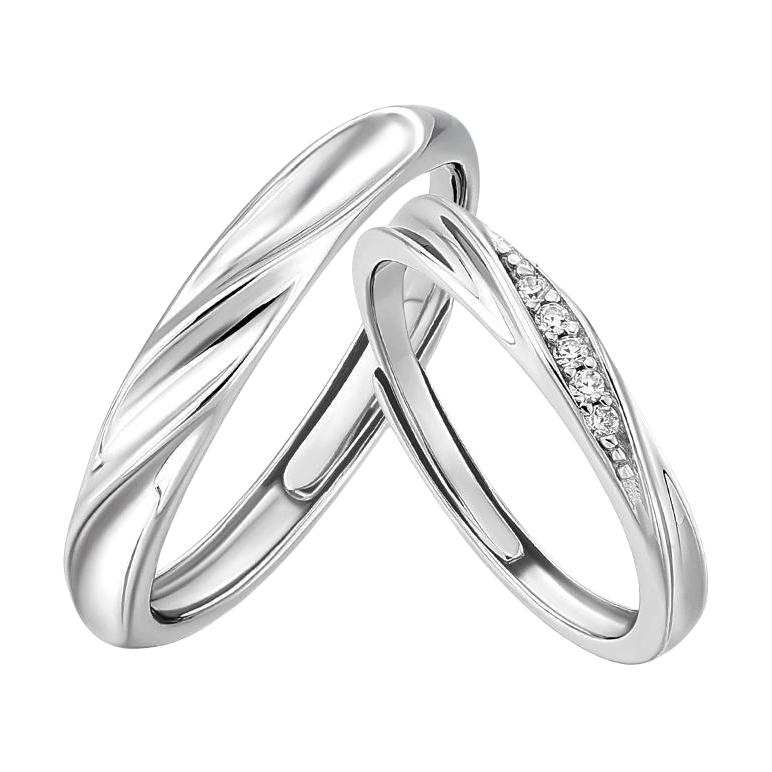 KADER KADER Rings Unisex Silver white Gift Box