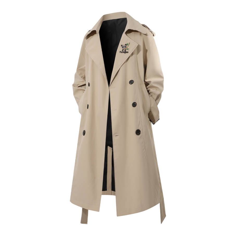 PAL ONGACO Trench Coats Unisex Suit Collar Moderate