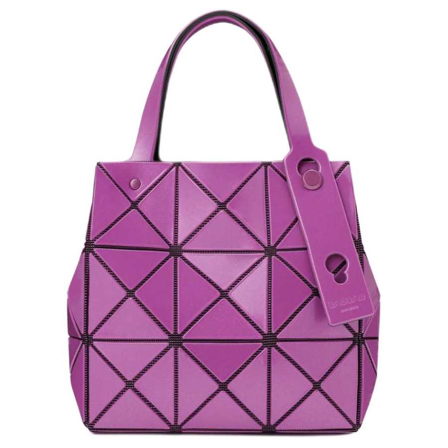 ISSEY MIYAKE CARAT PVC Handbag Mini Women's Purple