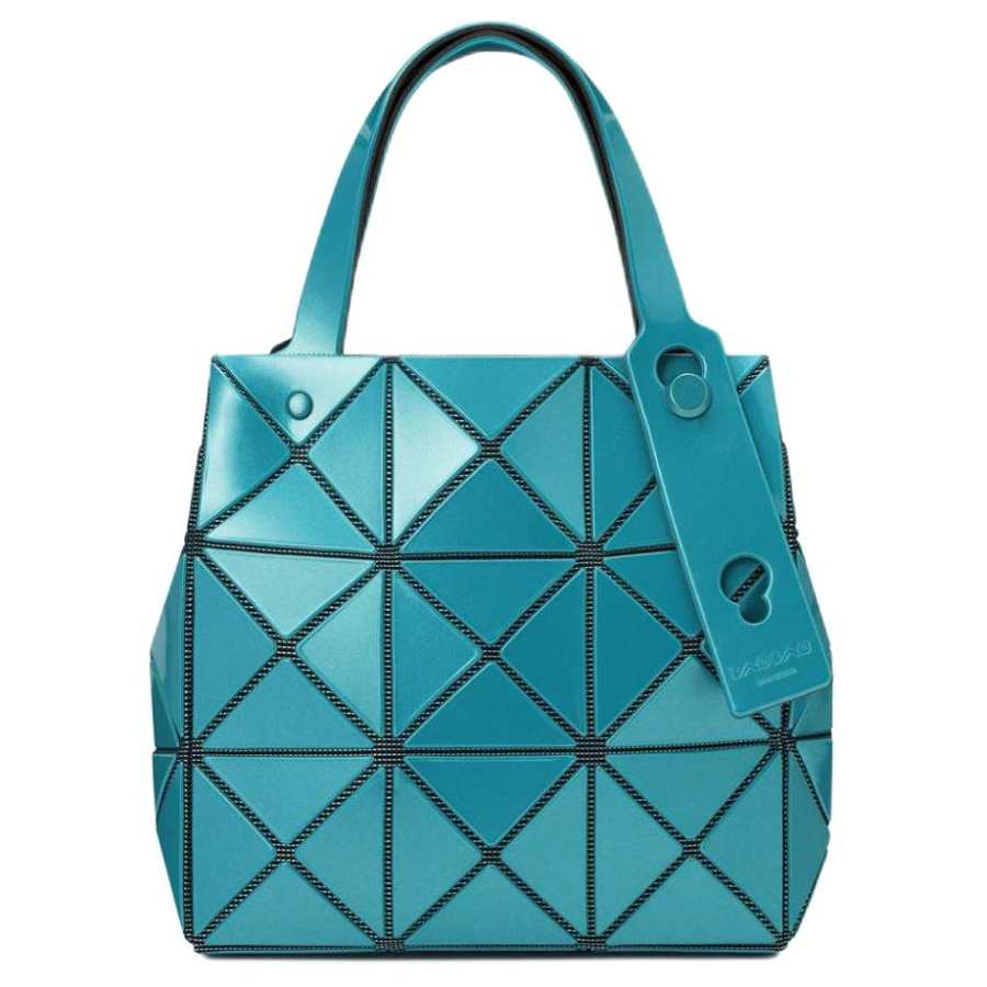 ISSEY MIYAKE CARAT PVC Handbag Mini Women's Light Blue