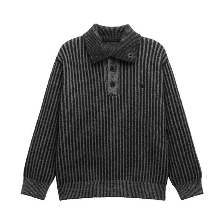 BANANA IN Sweaters Men's Lapel Thickened