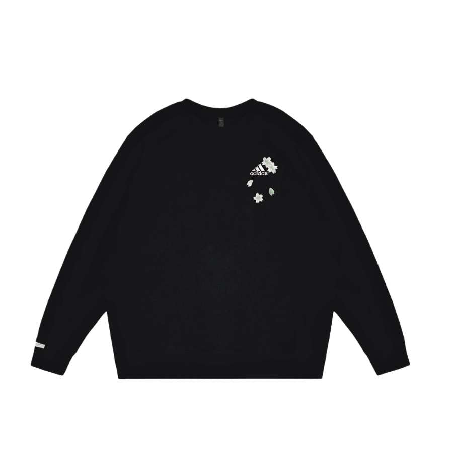 Adidas Adidas LABEL Sweatshirts Unisex Black Crew Neck Moderate Regular